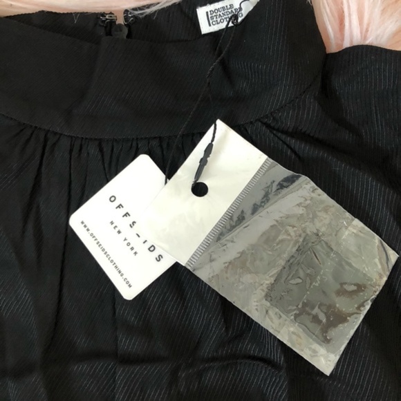 NWT Double Standard Clothing Black Balloon Sleeve Mockneck Japan Shirt Small - Picture 6 of 11